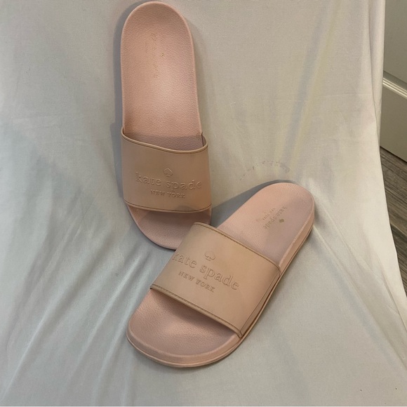 Kate Spade Pink Sunny Slides Size 11 B - Picture 1 of 10